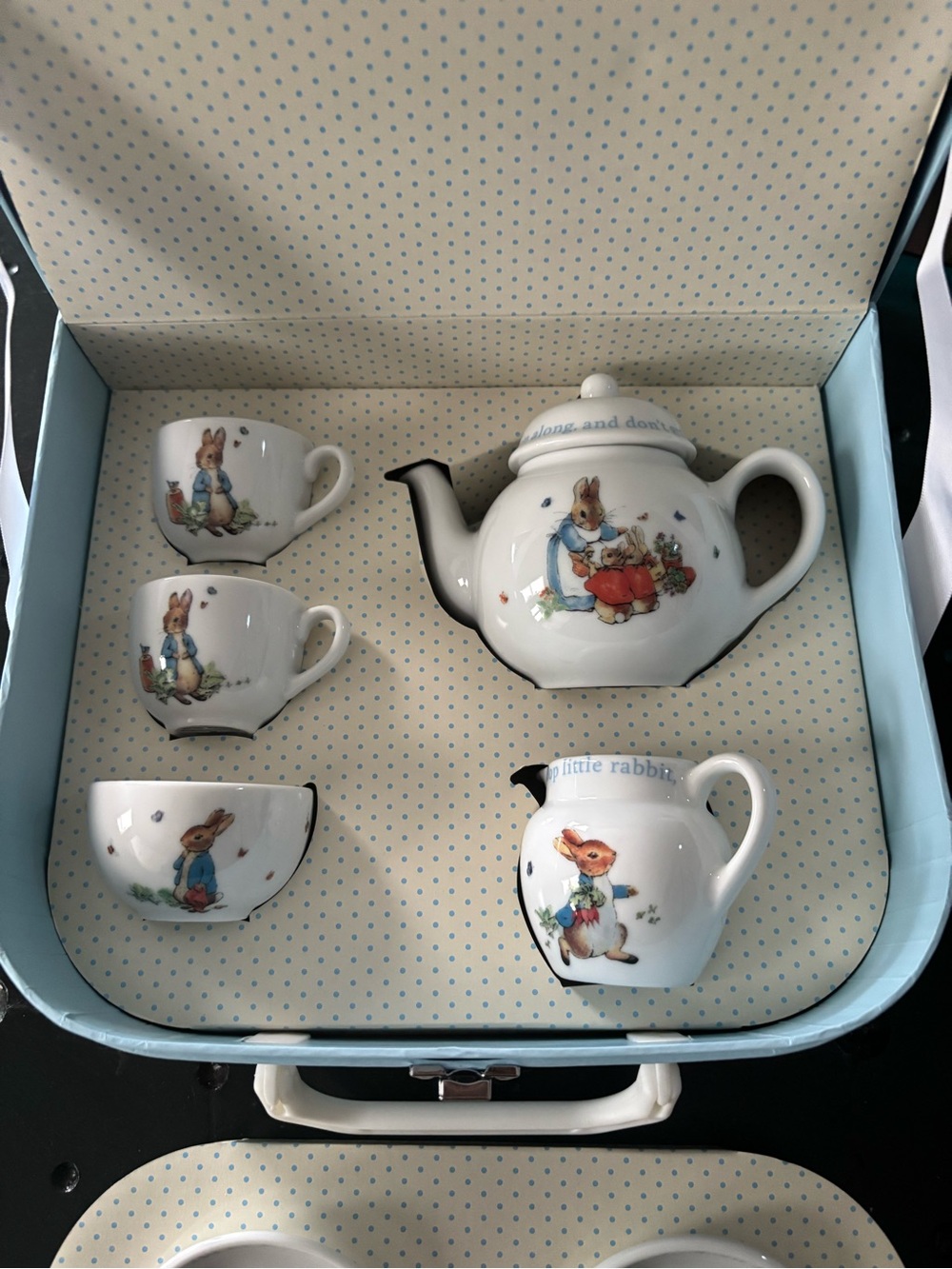 Wedgwood Beatrix Potter Peter Rabbit Children's Tea Set - Picture 4 of 5